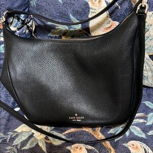 Kate Spade Black Pebbled Leather Shoulder Bag